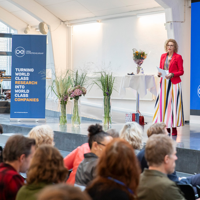 Person talking at conference